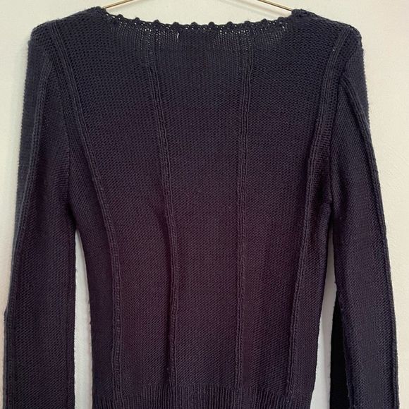 TulleāNavy ButtonĀ UpāCardigan - Picture 5 of 8